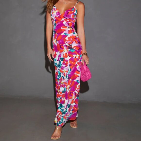 Vici Jazelle Floral Maxi Slip Dress - Picture 3 of 12